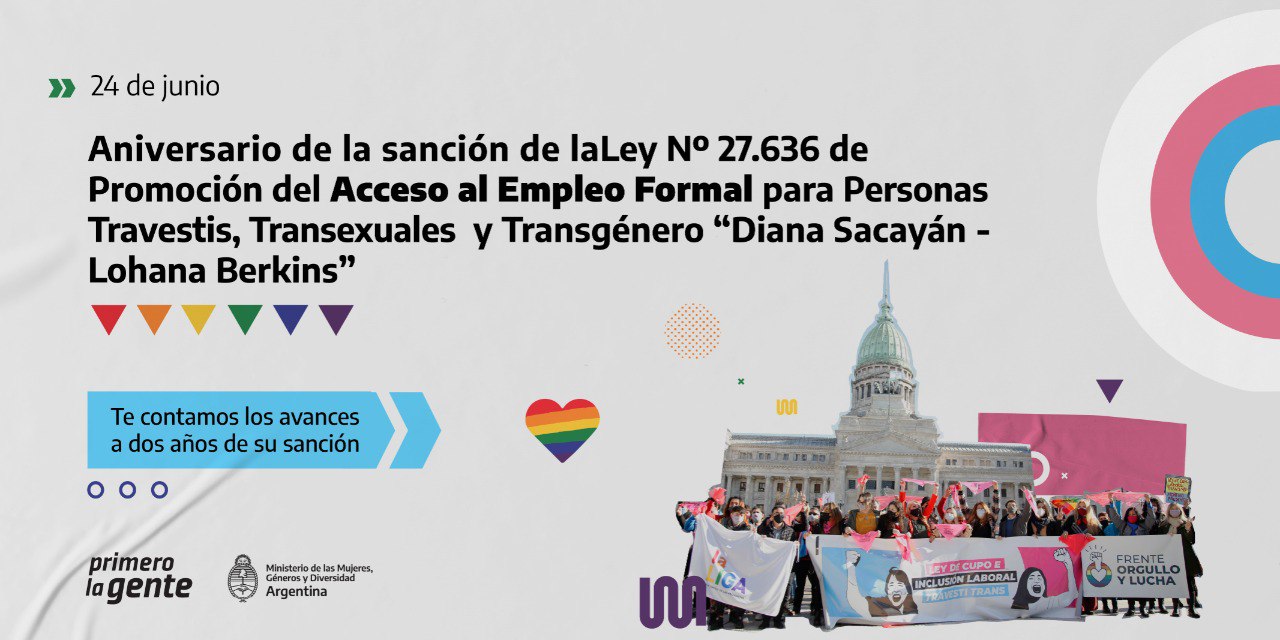 Más derechos a dos años de la sanción de la Ley de Cupo Laboral