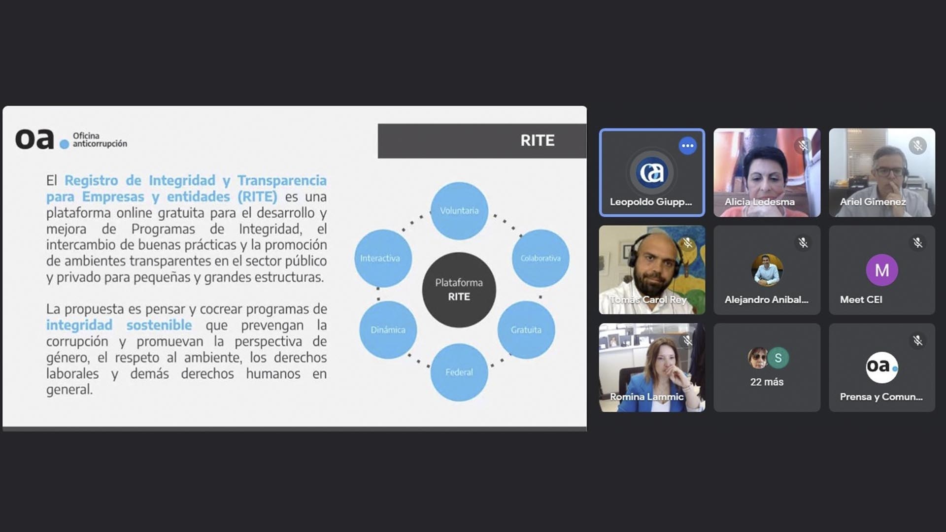 Jornada Sobre Rite Como Herramienta Para La Integridad Sostenible