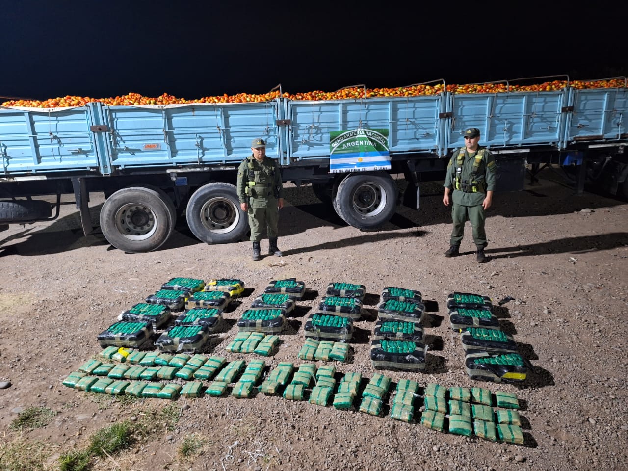 Controlan dos vehículos y decomisan 461 kilos de hojas de coca