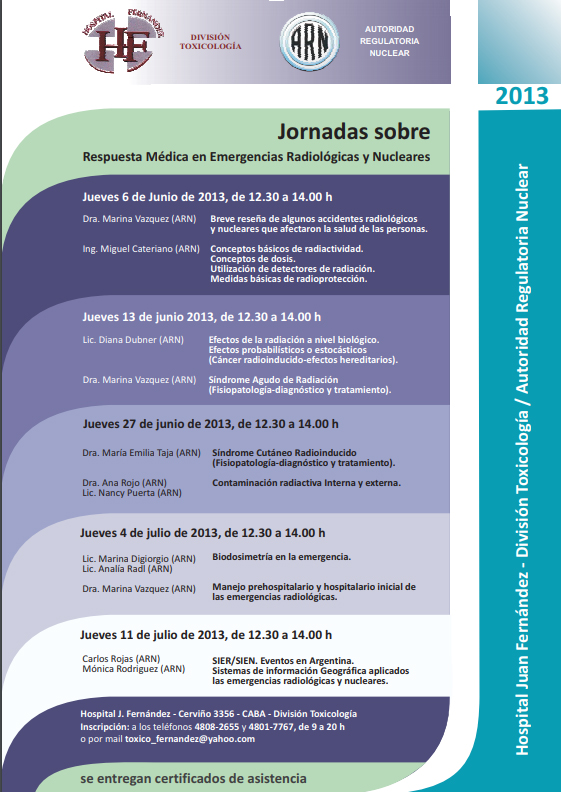 Jornadas Sobre Respuesta Médica En Emergencias Radiológicas Y Nucleares Argentinagobar