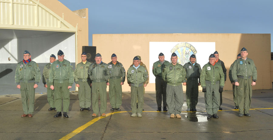 Autoridades de la Fuerza Aérea Argentina en el Día de la Aviación de Caza