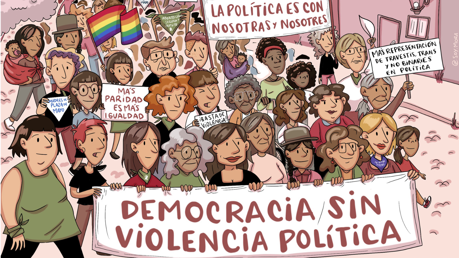 Ilustraciones A Voz Alzada Contra La Violencia Política Por Motivos De Género Argentinagobar