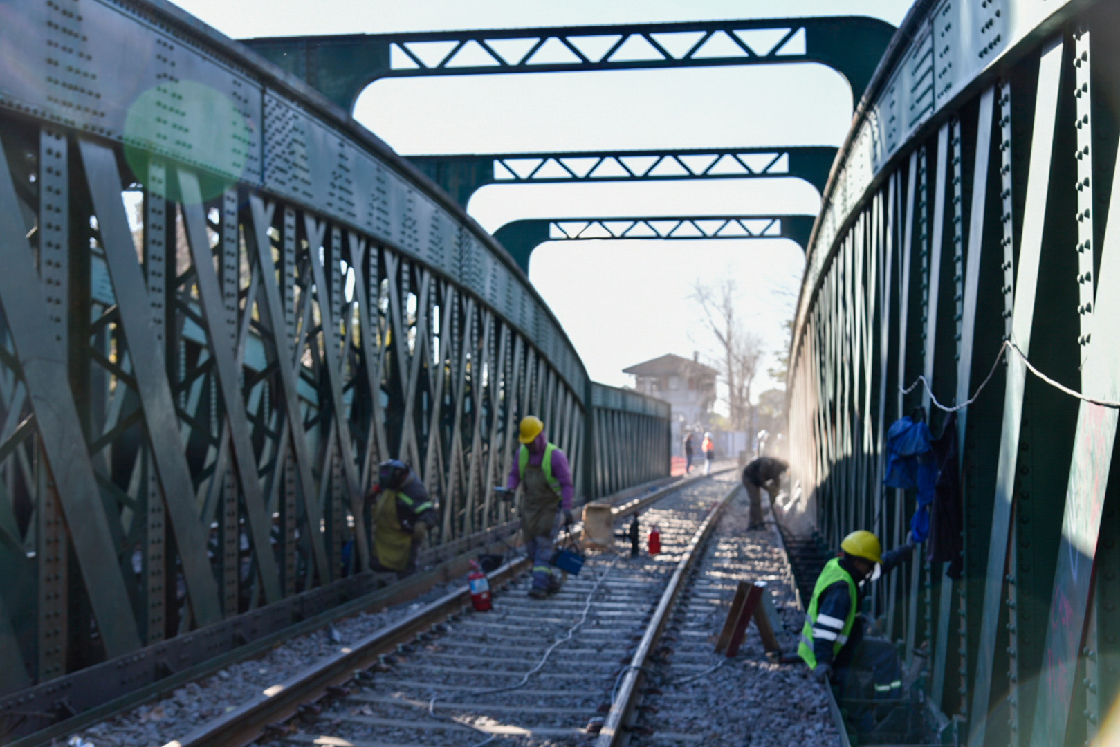 Avanzan Los Trabajos Sobre El Puente De Figueroa Alcorta Para La Vuelta Del Tren San Mart N A