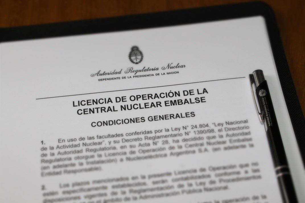 ARN emitió la Licencia de Operación para el segundo ciclo de vida de la CNE en 2019 