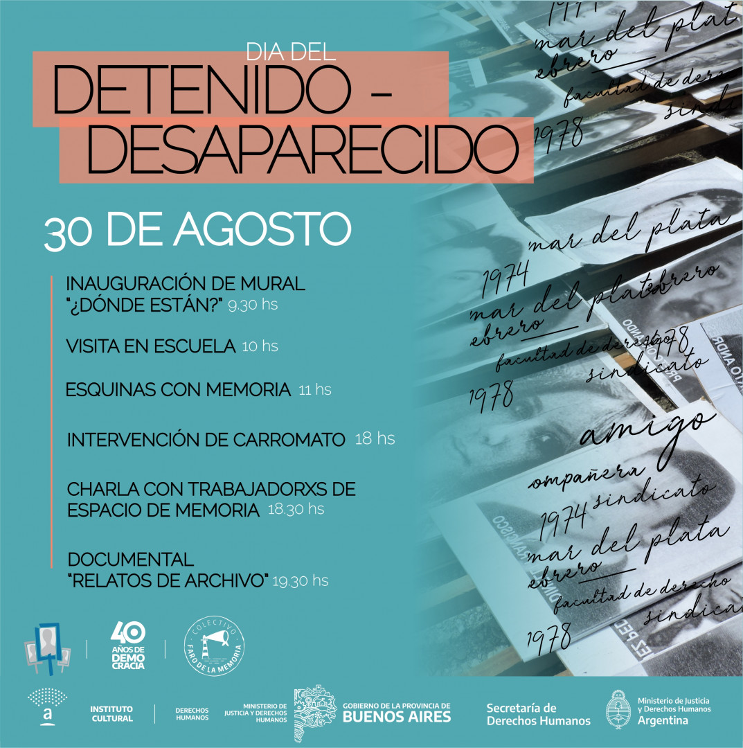 30 de agosto, en el marco del Día Internacional del Detenido-Desaparecido