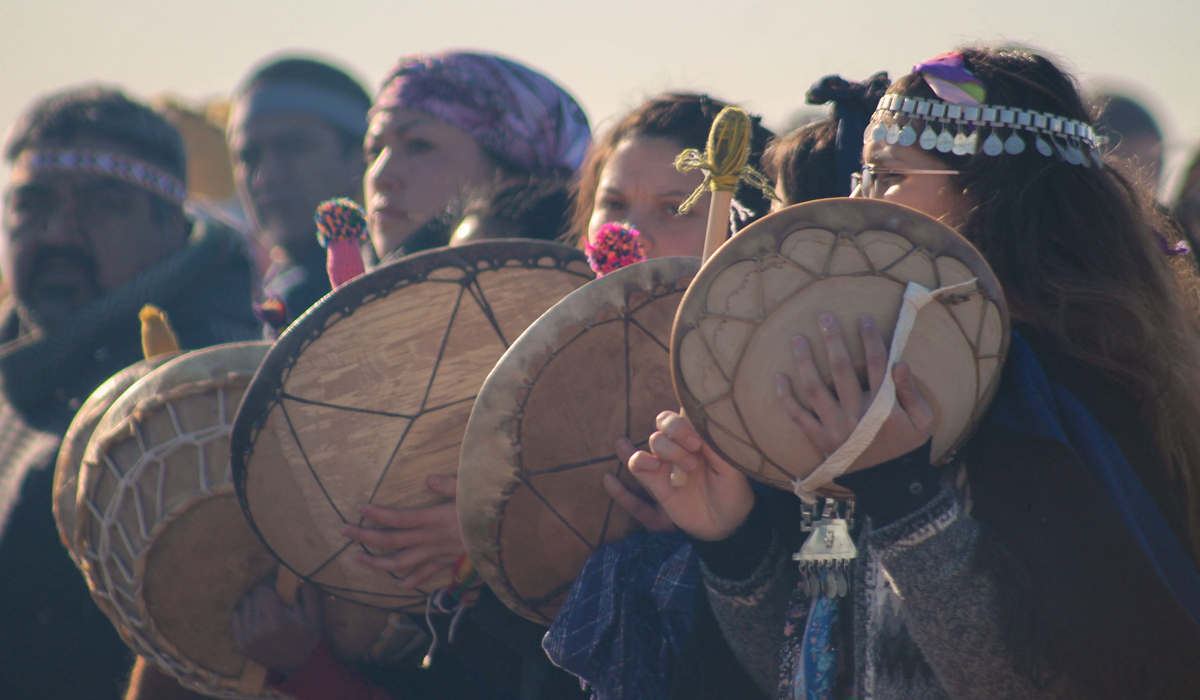 Foto: Newen Zomo-fuerza de Mujer-, Neuquén capital. Autora: Mariana Willhuber. 