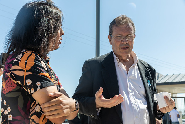 Tristán Bauer junto a Iñaqui Ledesma