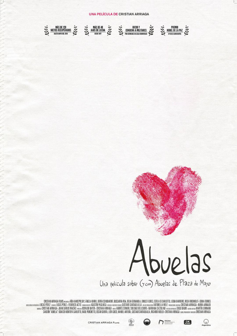 Afiche de la película “Abuelas. Una película sobre (y con) Abuelas de Plaza de Mayo”.