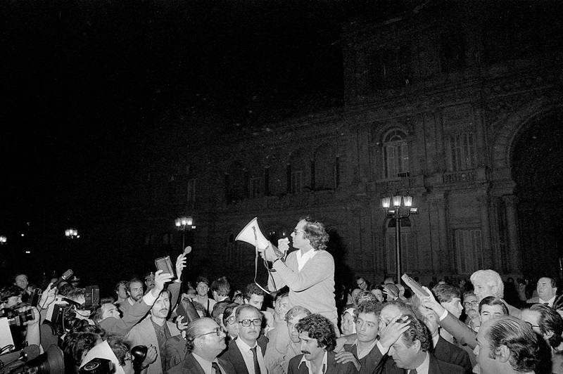 Acto frente a Casa Rosada.