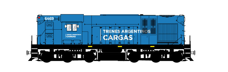 Es una locomotora Alco USA RSD16.