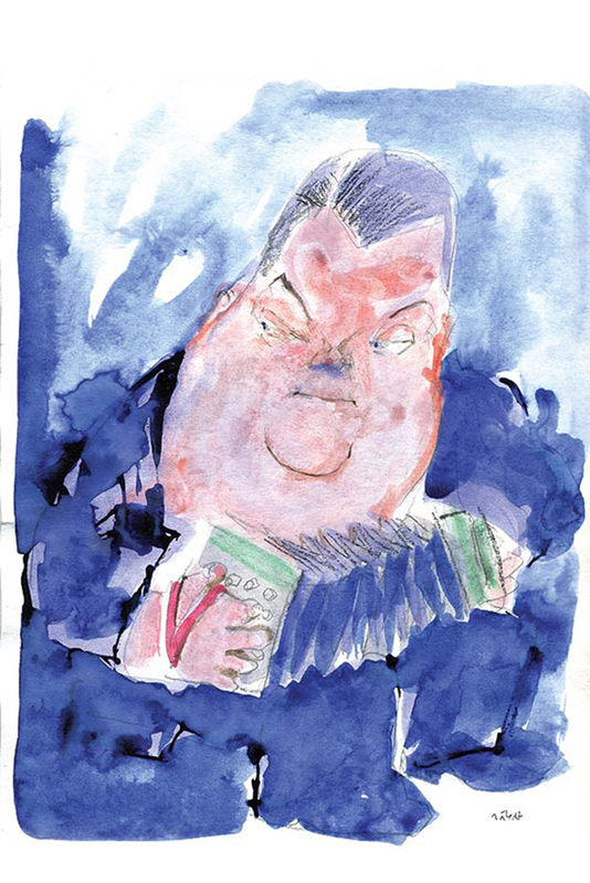 Aníbal "Pichuco" Troilo inmortalizado por Hermenegildo Sábat