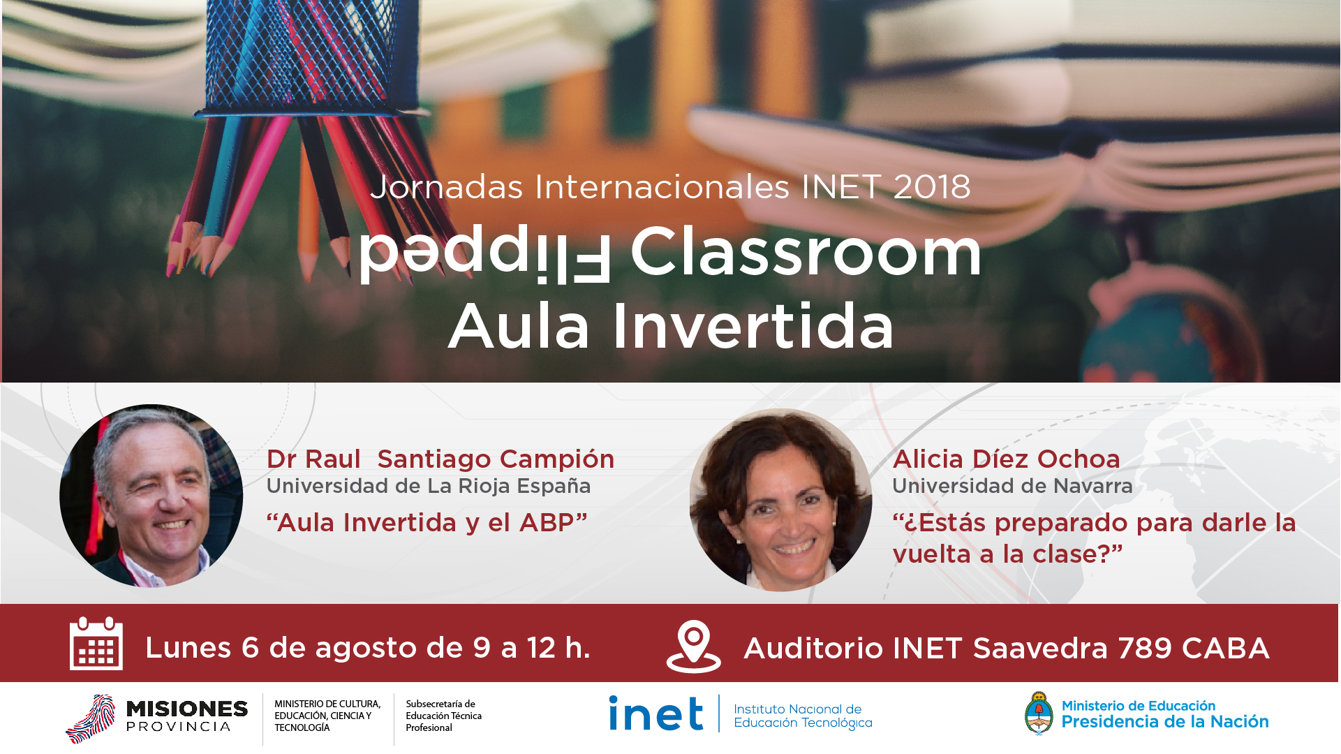 Jornada gratuita sobre el método pedagógico "Aula Invertida" en INET con expertos internacionales