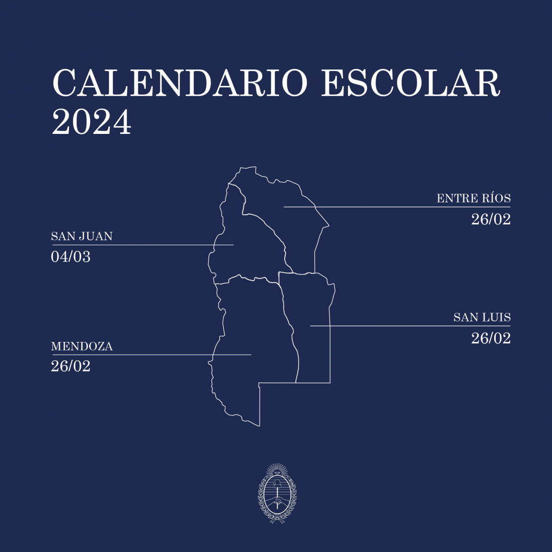 Se Definió El Calendario Escolar Para El Ciclo Lectivo 2024 En Todo El ...