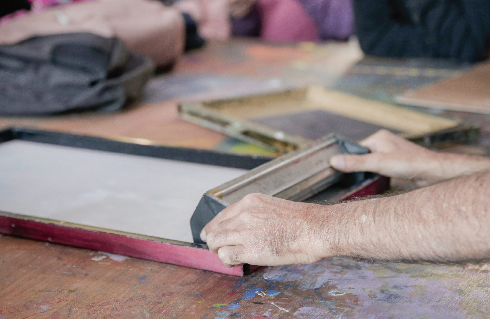 Serigrafia en casa de juventudes