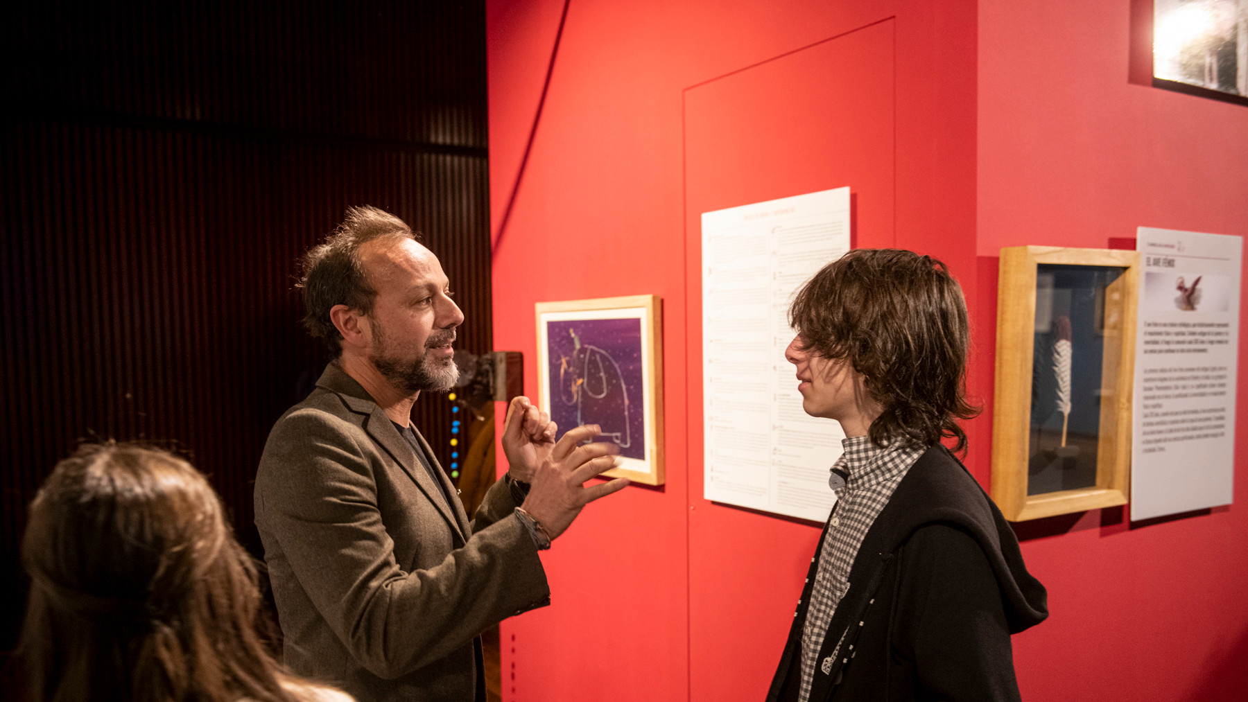 El artista Pablo Bernasconi en el Centro Cultural de la Ciencia