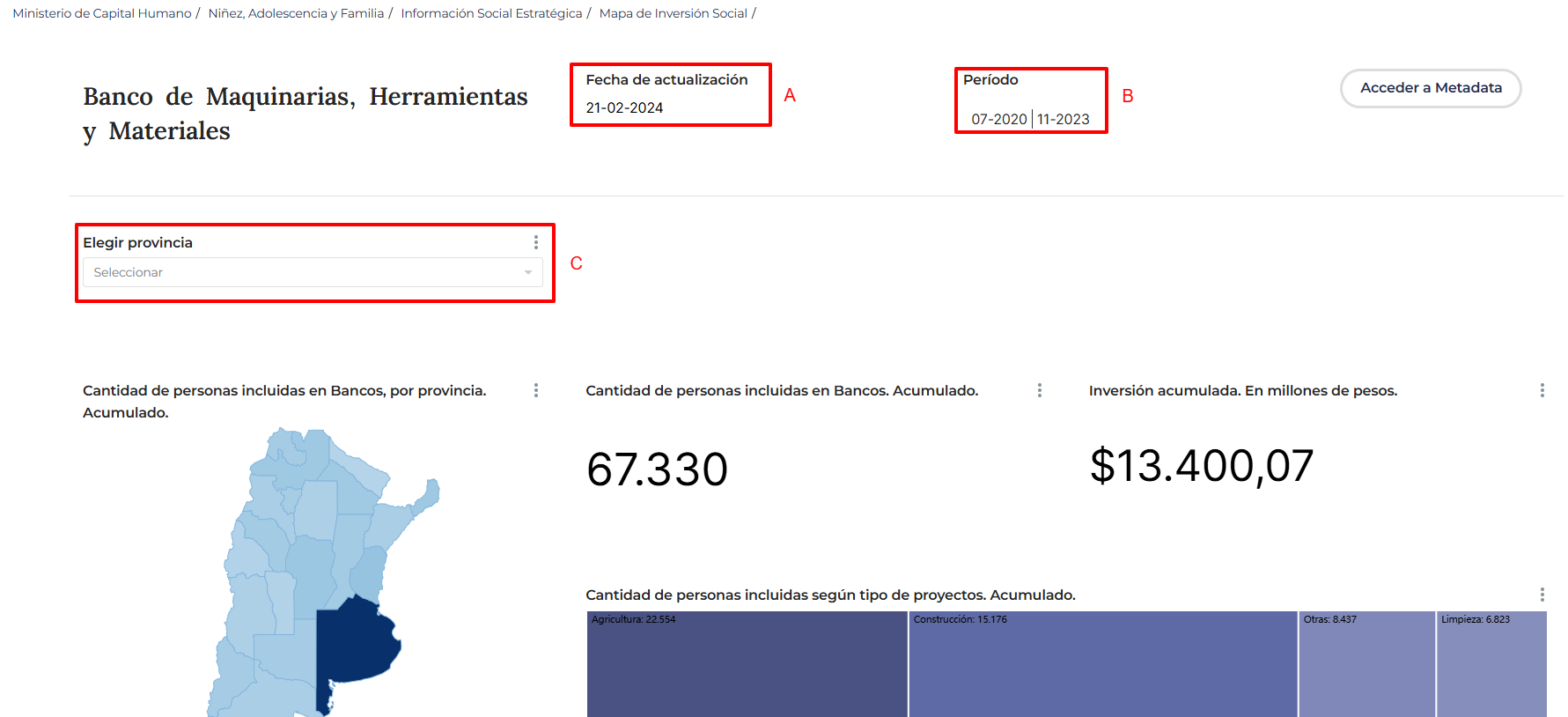 Imagen ilustrativa de Mapa de Inversión Social