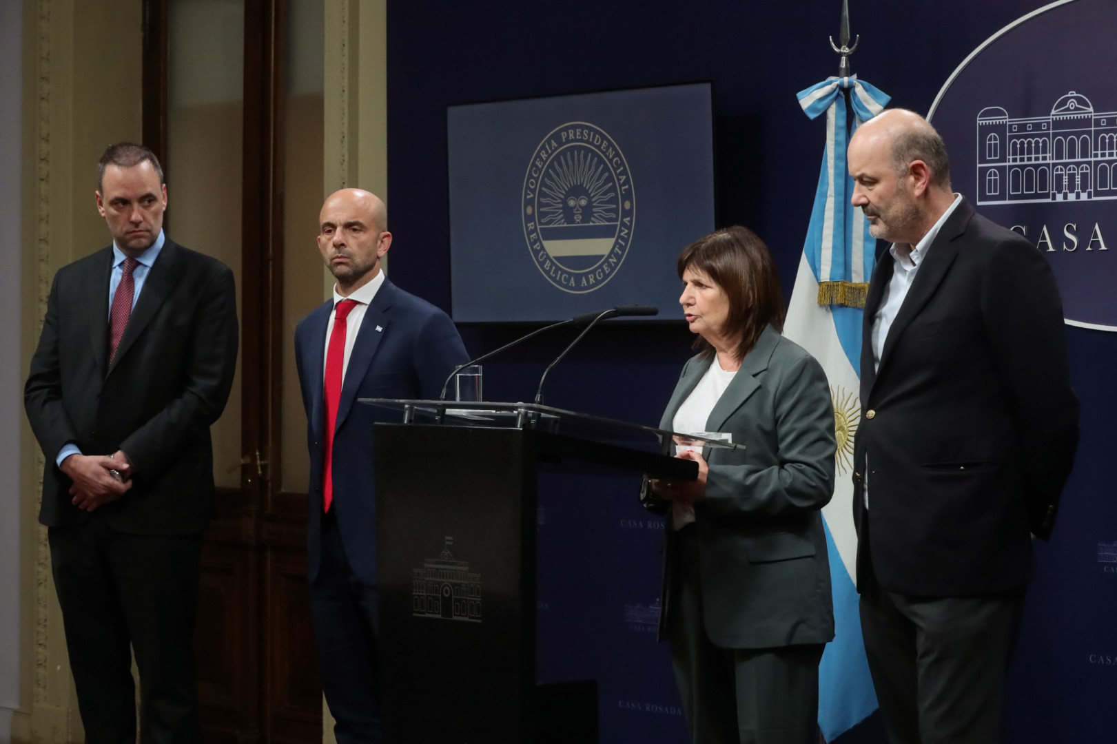 El Vocero Presidencial brindó su conferencia de prensa.