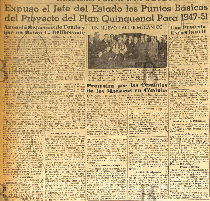 Diario Clarín, 1 de octubre 1946