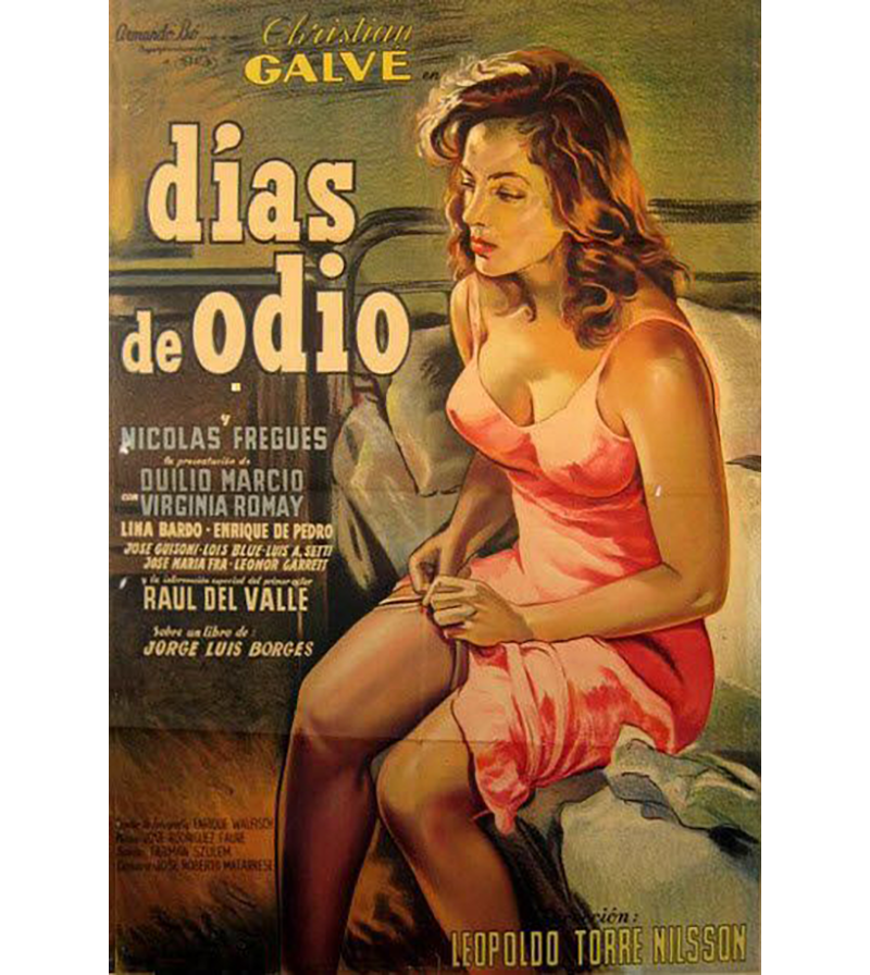 Afiche Días de odio (1954)