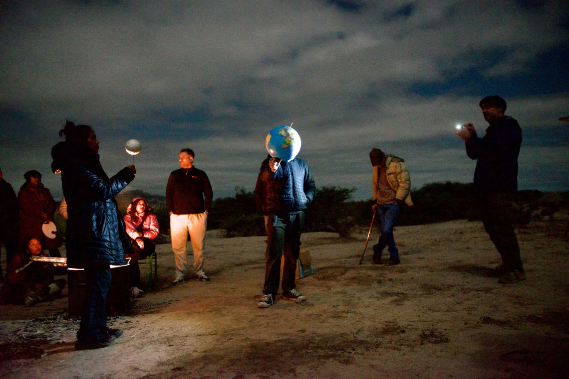Así se vivió el eclipse lunar total en el Parque Nacional Los Cardones