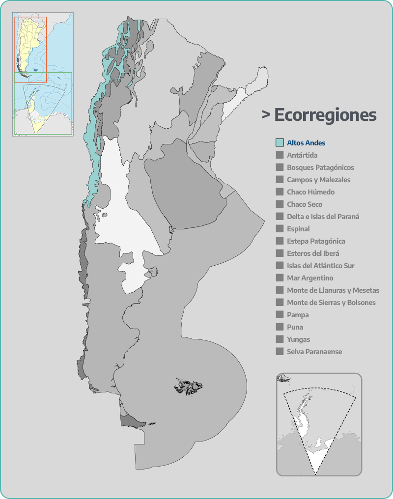 ECORREGIONES de ARGENTINA - Características y mapa