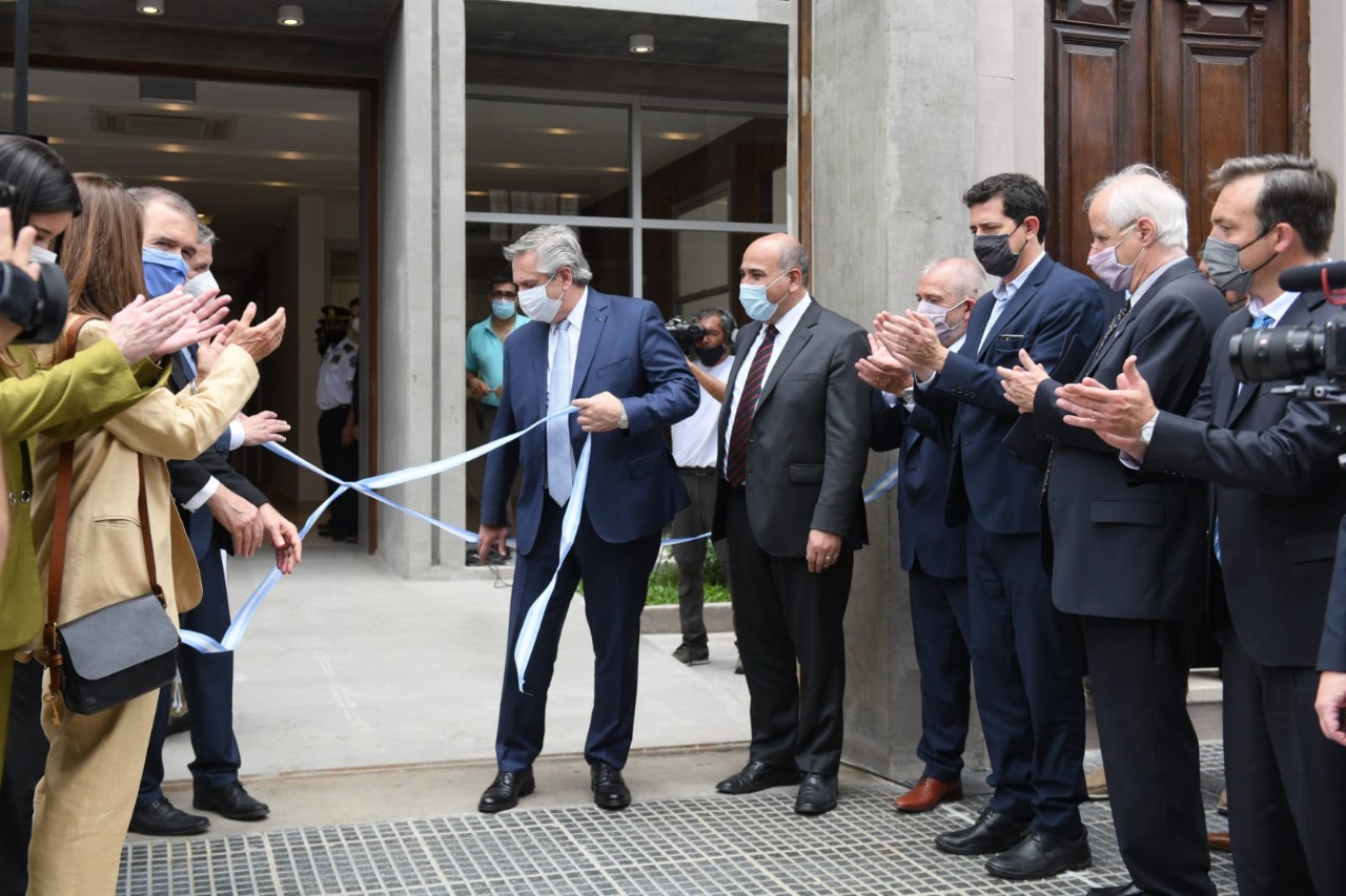 El ministro Soria acompañó al presidente Fernández en la inauguración del Centro Judicial de Monteros