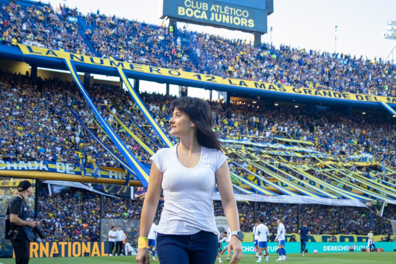 La titular del INADI, Greta Pena, en la presentación de la campaña #ElOrgulloNosUne.