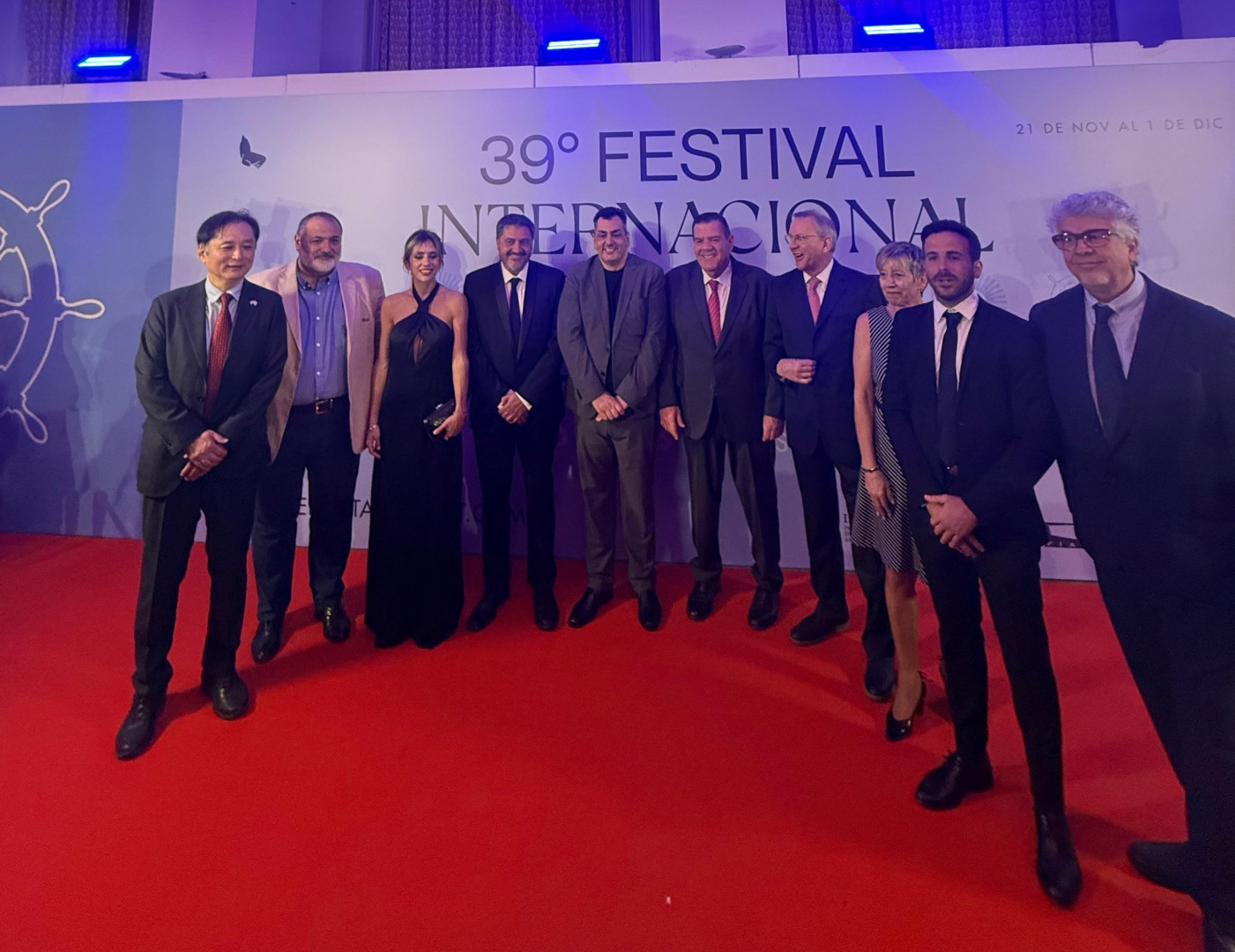 El secretario de Cultura, Leonardo Cifelli, en la apertura de la 39ª. edición del Festival Internacional de Cine de Mar del Plata.