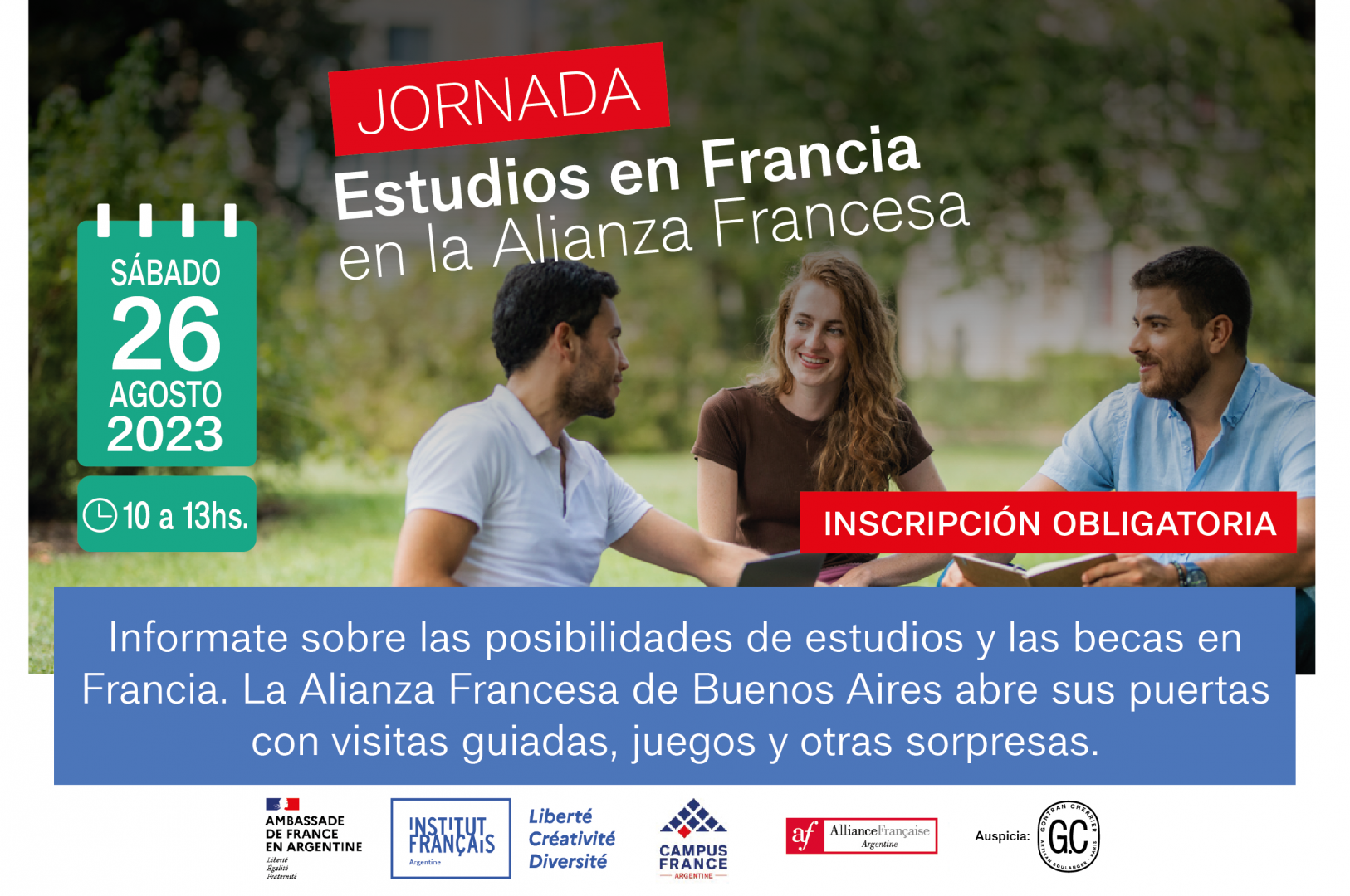 Jornada sobre estudios en Francia en la Alianza Francesa de Buenos Aires.