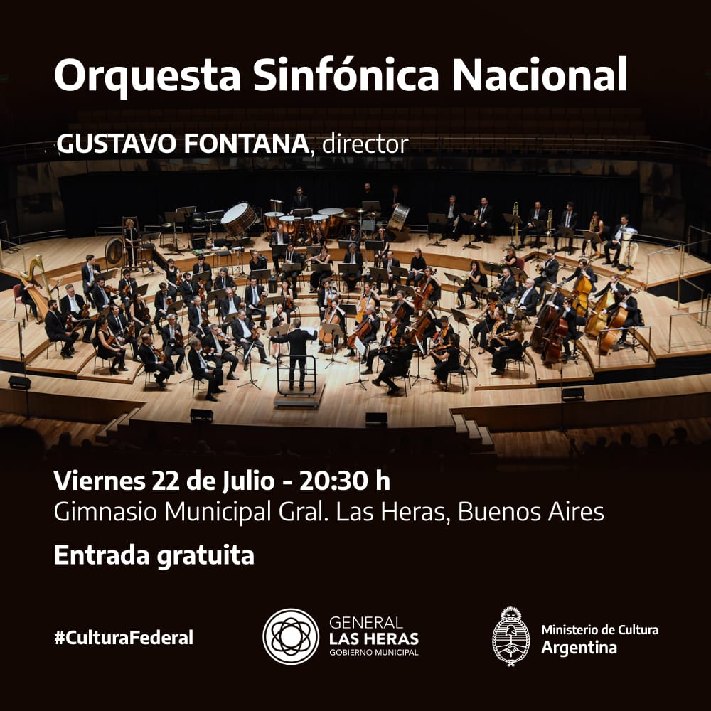 La Orquesta Sinfónica Nacional Visita General Las Heras | Argentina.gob.ar