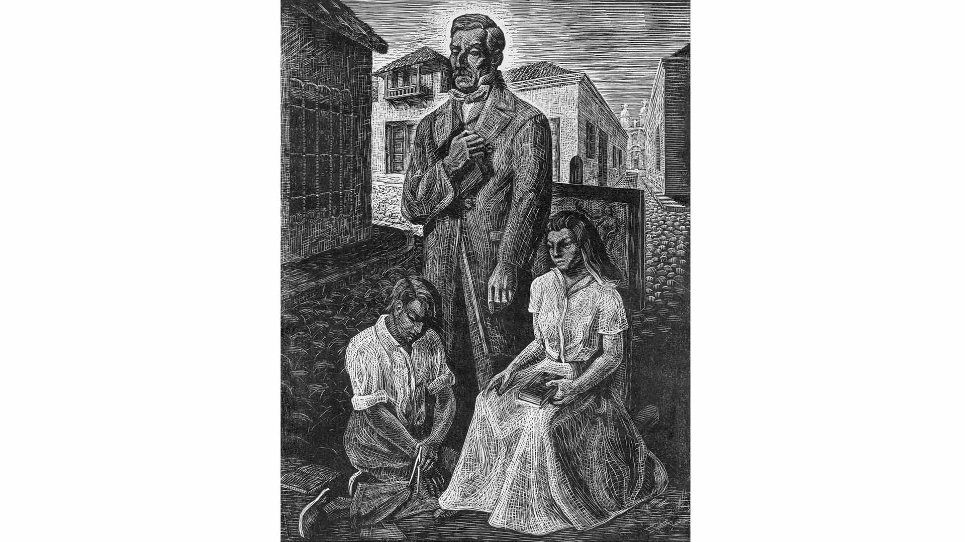 SAN MARTIN EDUCADOR. Proyectado y grabado por FIVALLER SUBIRATS Texto alternativo 2
