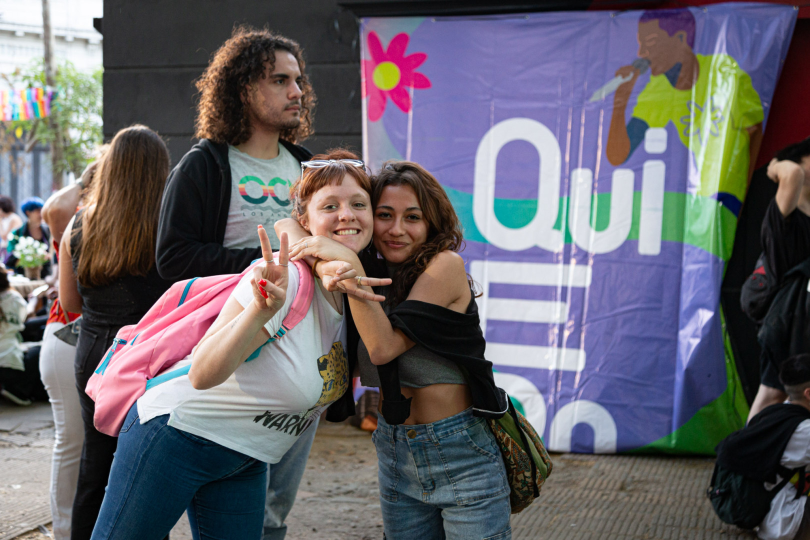 Jóvenes en el Festival de la Educación Pública.