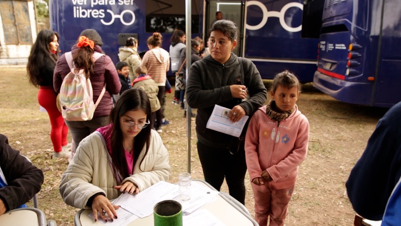 Imagen del operativo del Programa Ver para ser libres. 