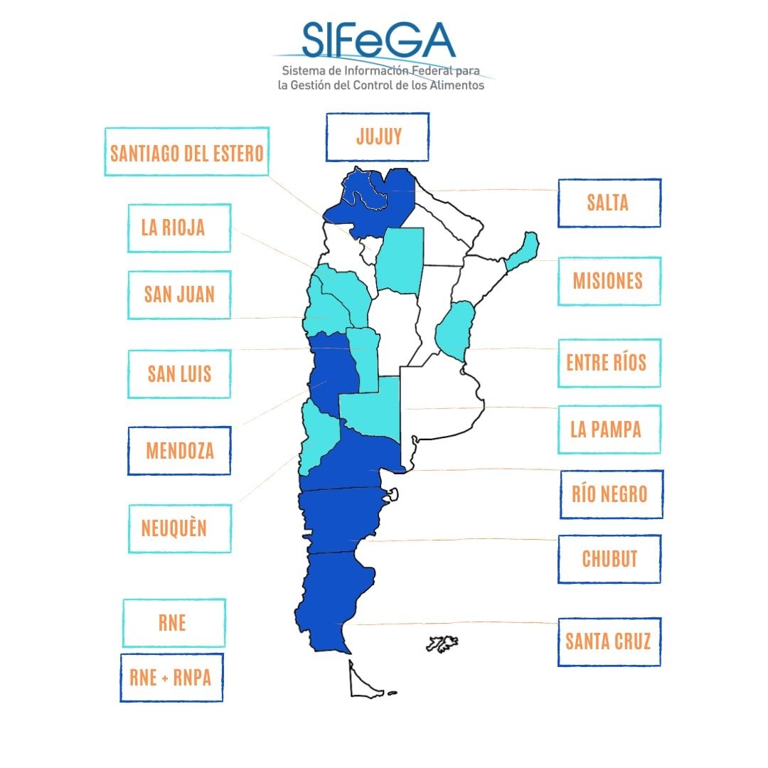 Mapa SIFEGA - CONAL