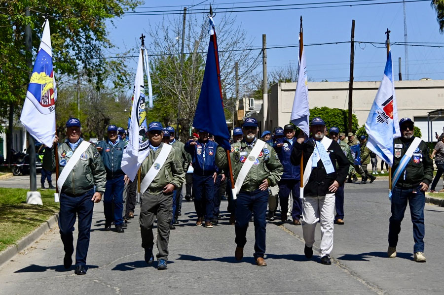 Desfile de veteranos de Guerra de Malvinas