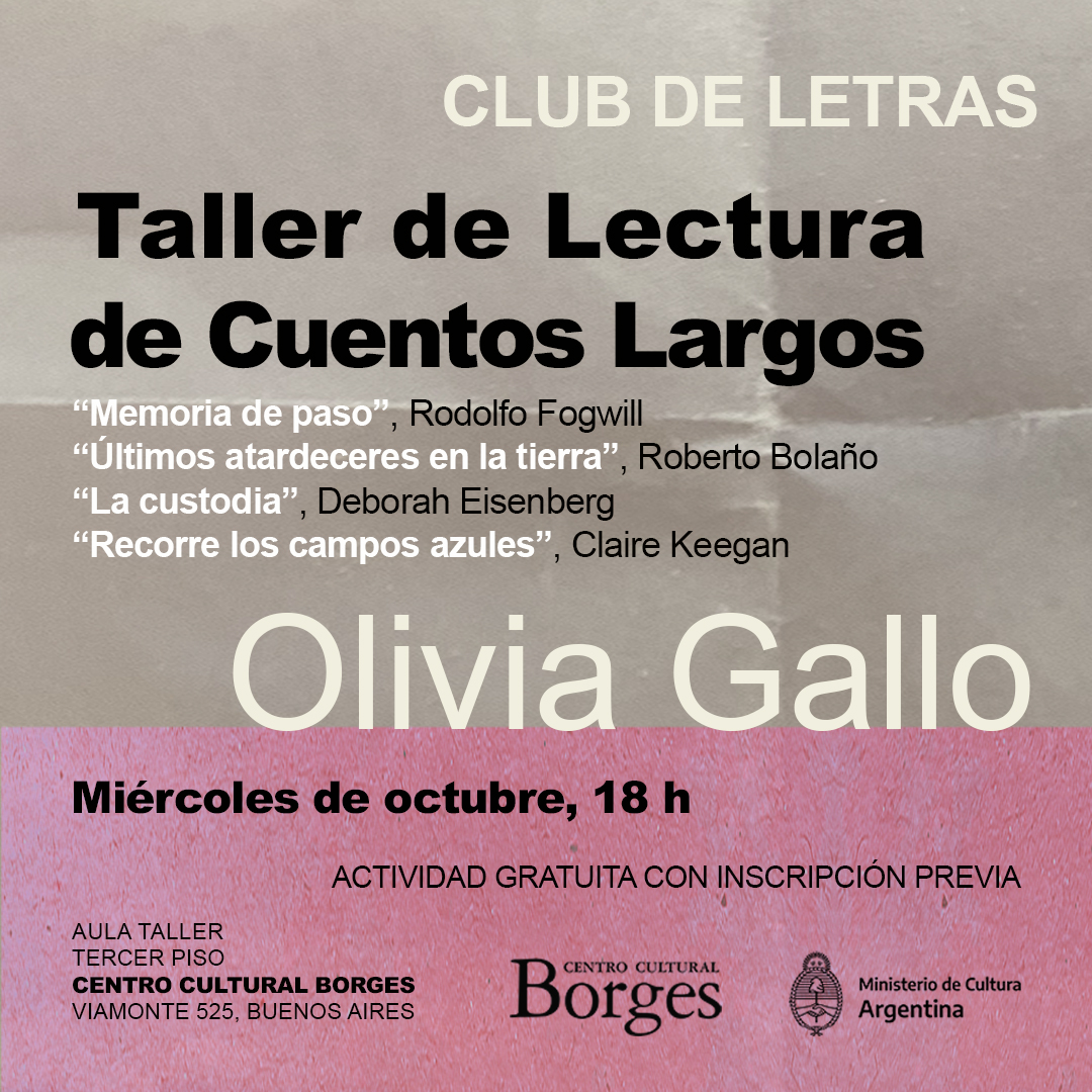 Club de Letras en el Centro Cultural Borges 