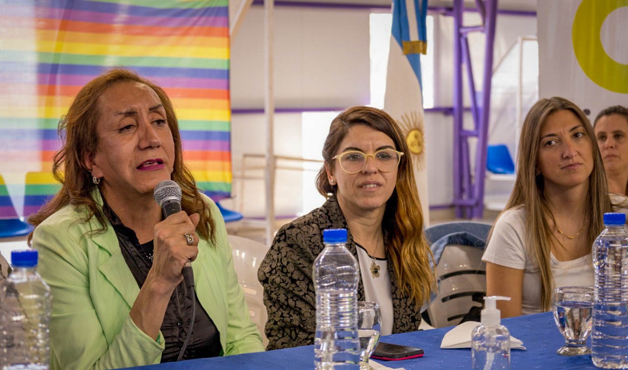 Panel expositor en la presentación de la campaña