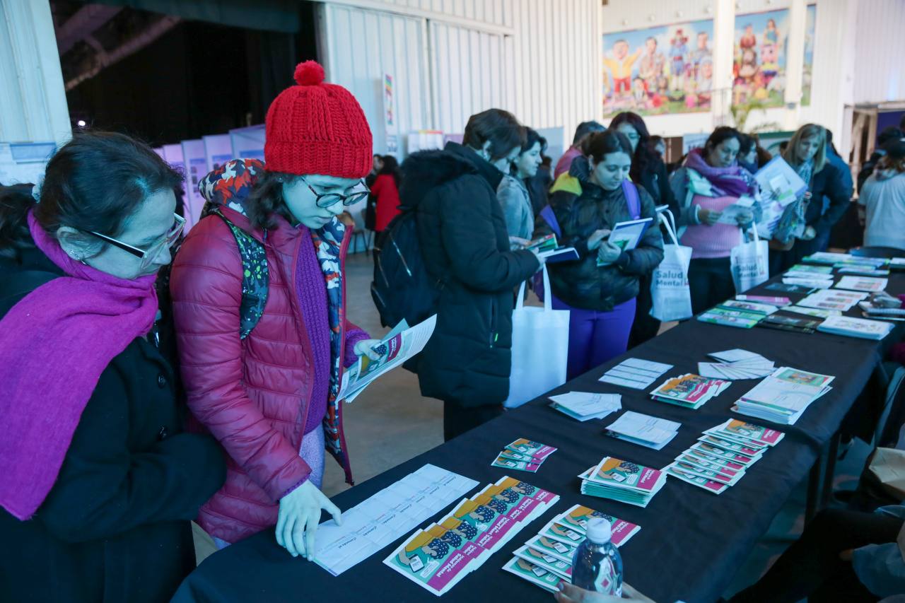 Stand de la Campaña Nacional de Salud Mental.