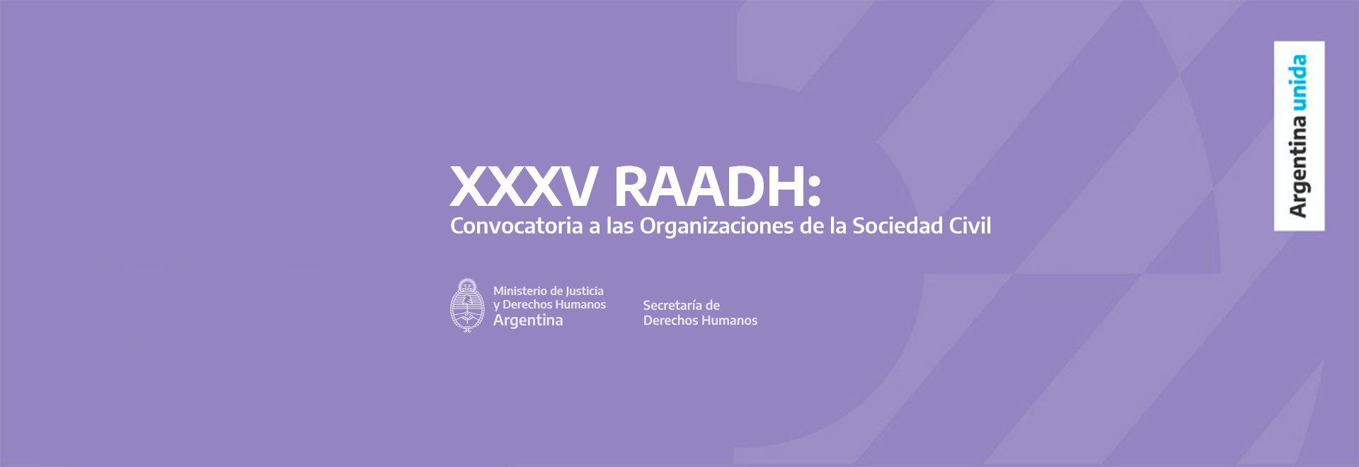 Xxxv Raadh Convocatoria A Las Organizaciones De La Sociedad Civil Argentinagobar 8235