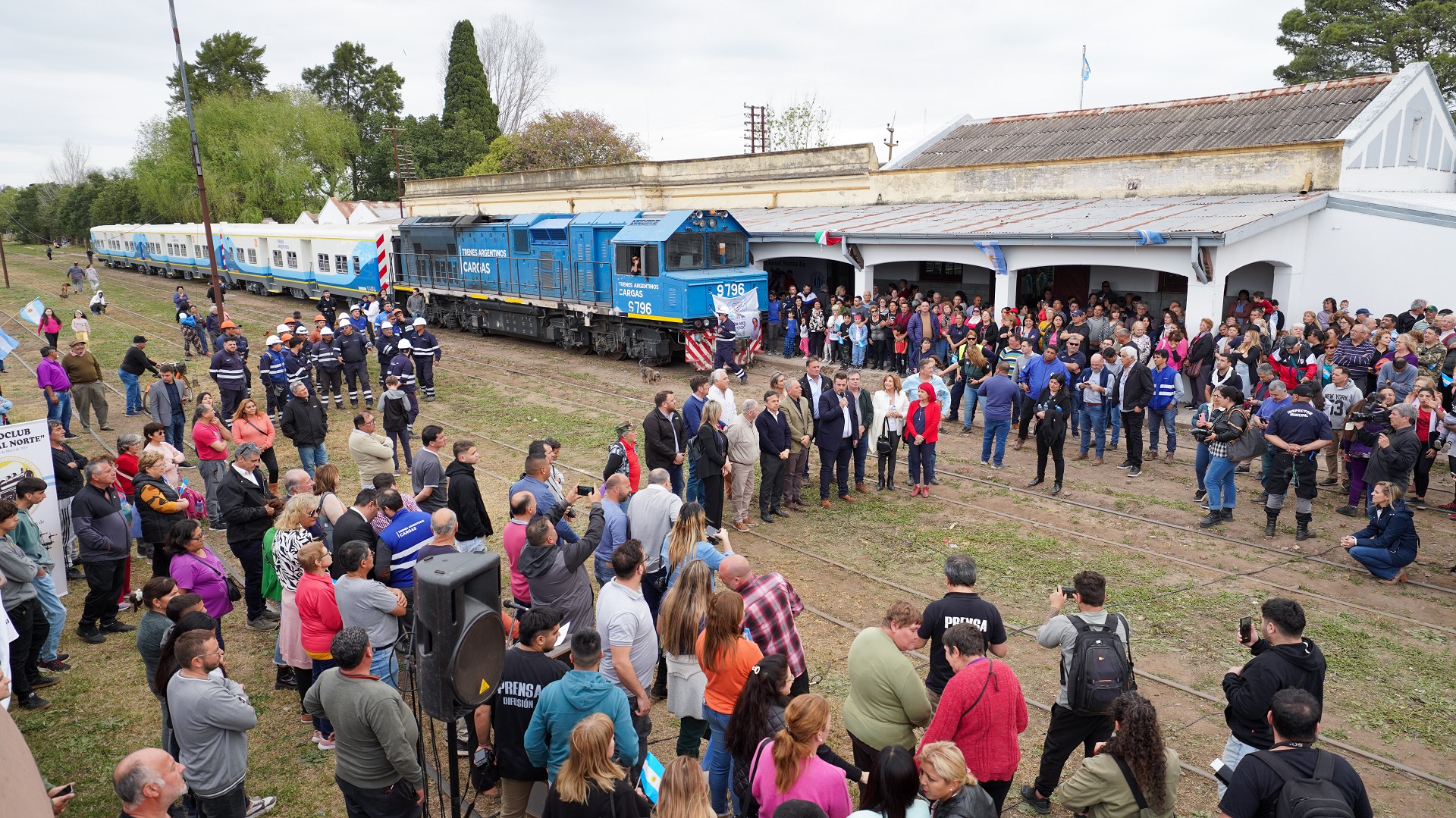 Llegada del tren a Laguna Paiva