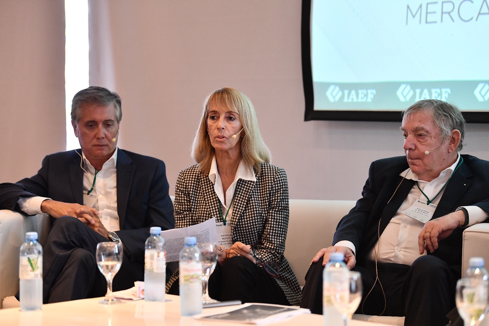 La vicepresidente de la CNV, Patricia Boedo, en el Simposio del IAEF